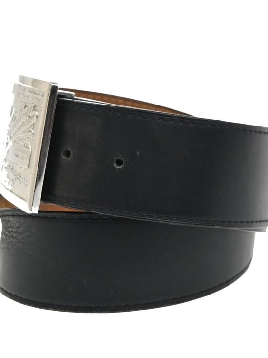LOUIS VUITTON Ceinture Jeans Buckle Belt 80/32 Leather BK SR Spain M6812 63KC996 main image 12